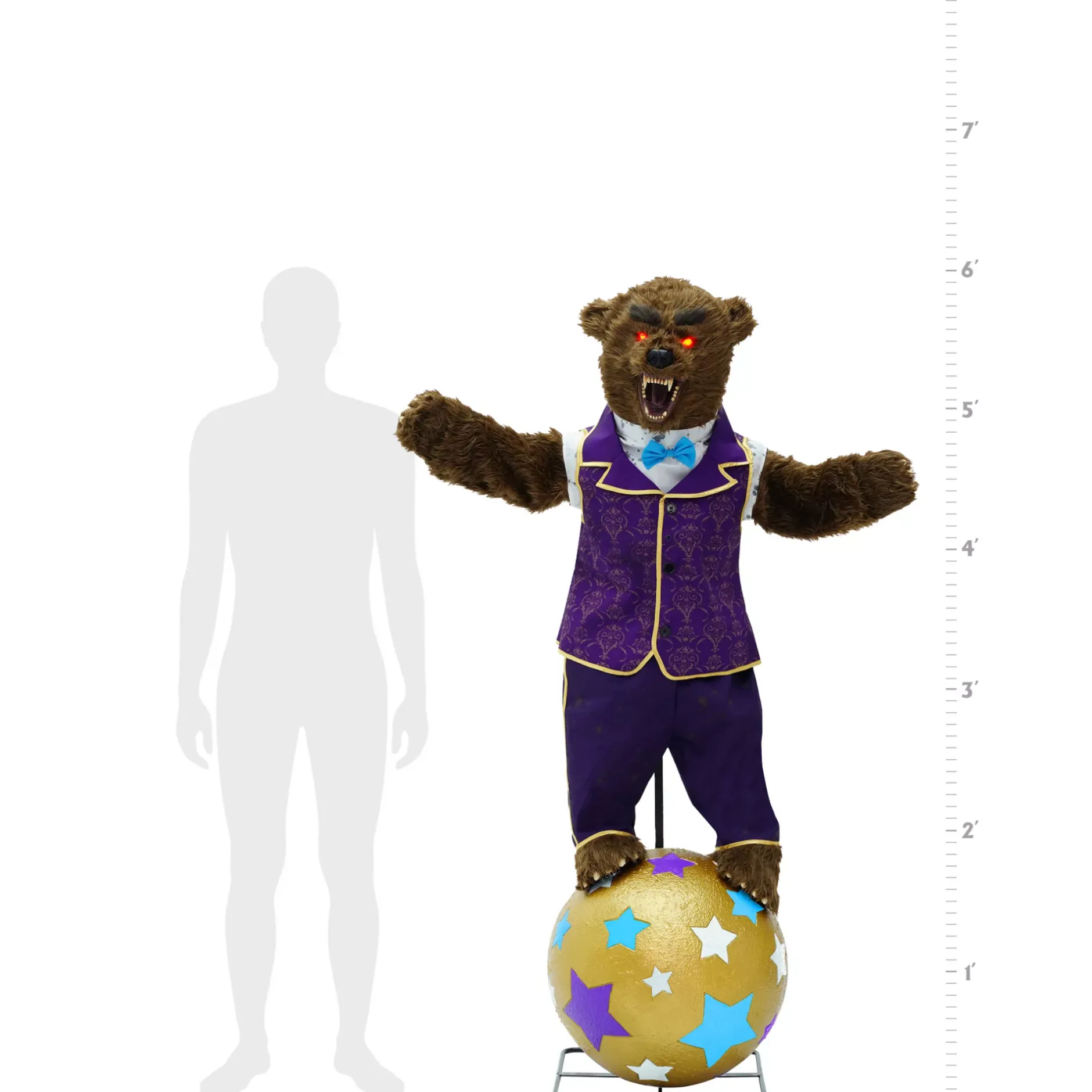 Spirit Halloween 5 Ft 10 In Barnaby the Bear Animatronic