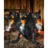 Spirit Halloween 2 Ft 7 In Cerberus Three Headed Dog Animatronic