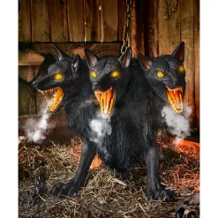 Spirit Halloween 2 Ft 7 In Cerberus Three Headed Dog Animatronic