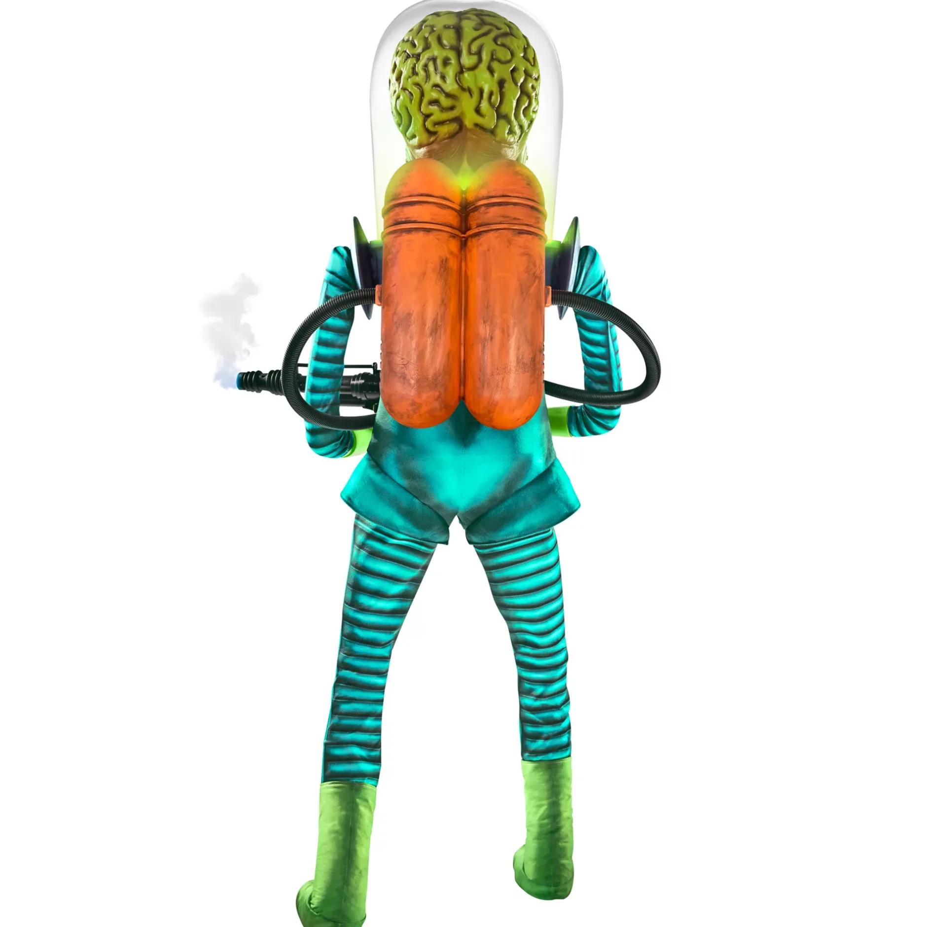 Spirit Halloween 6 Ft 6 In Martian Warrior Animatronic - Mars Attacks