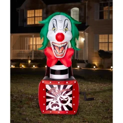 Spirit Halloween 8 Ft Light-Up Fright in the Box Inflatable Decoration