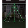 Spirit Halloween 10 ft. Light-Up Green Spider Web