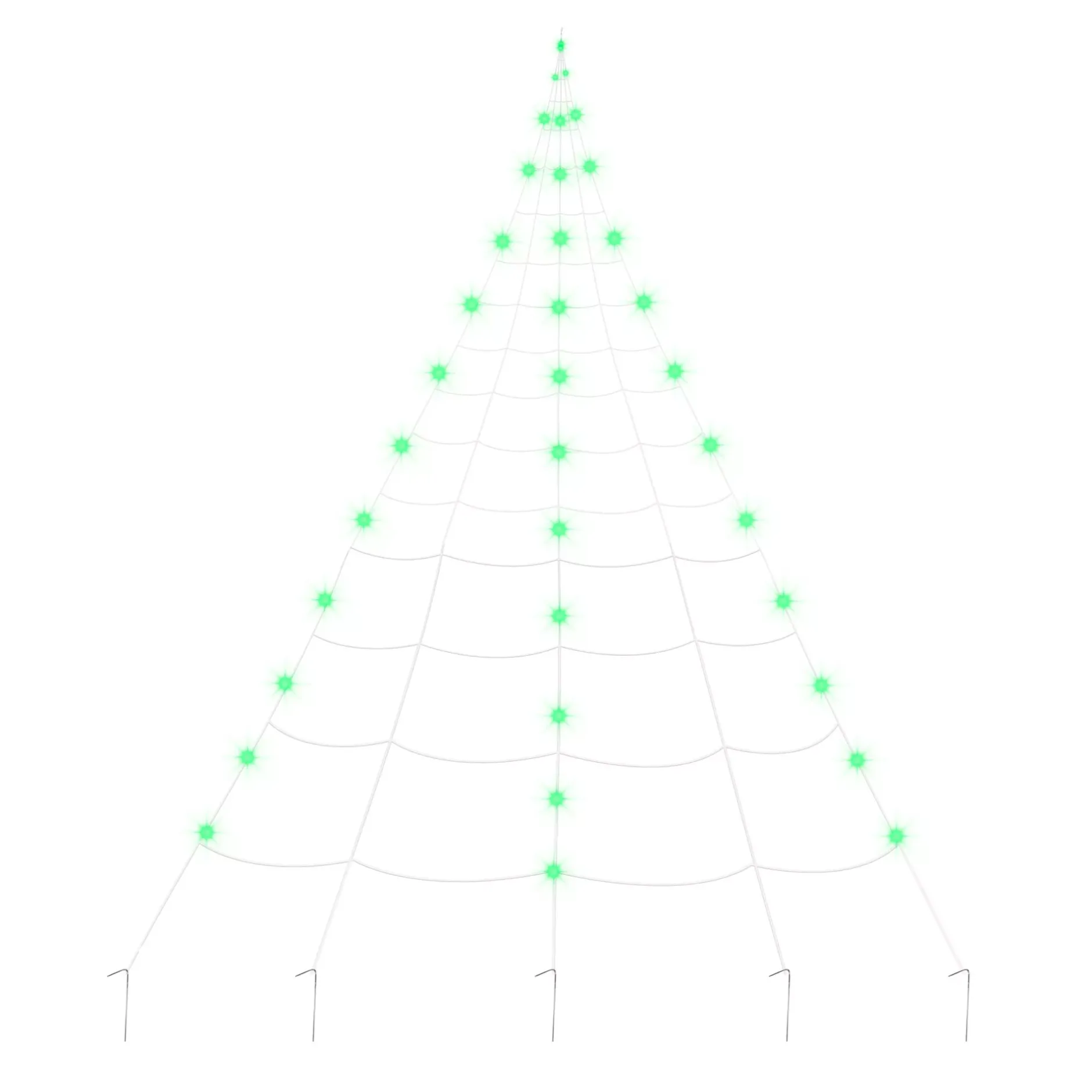 Spirit Halloween 10 ft. Light-Up Green Spider Web