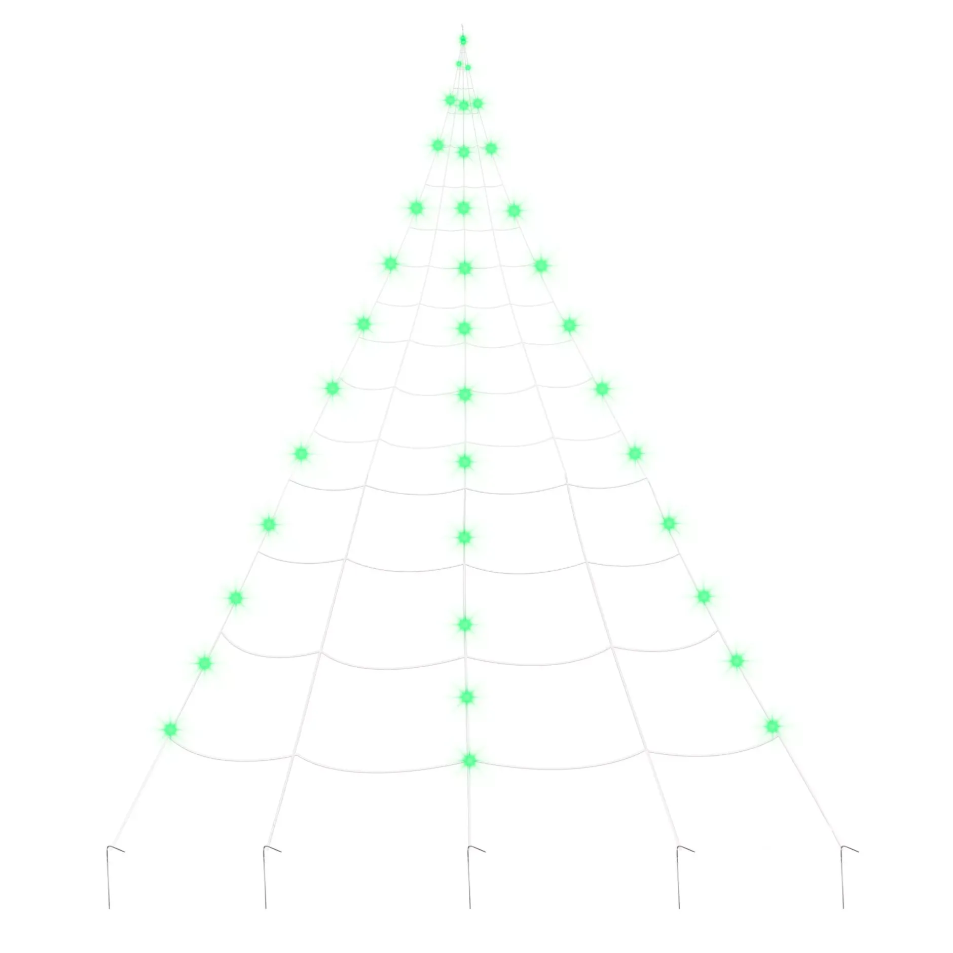 Spirit Halloween 10 ft. Light-Up Green Spider Web