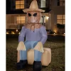 Spirit Halloween 4 Ft Light-Up Scarecrow Inflatable Decoration
