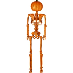 Spirit Halloween 3 Ft Rotten Pumpkin Skeleton Hanging Prop
