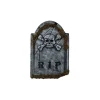 Spirit Halloween 1.5 Ft Skull Face Tombstone with Moss