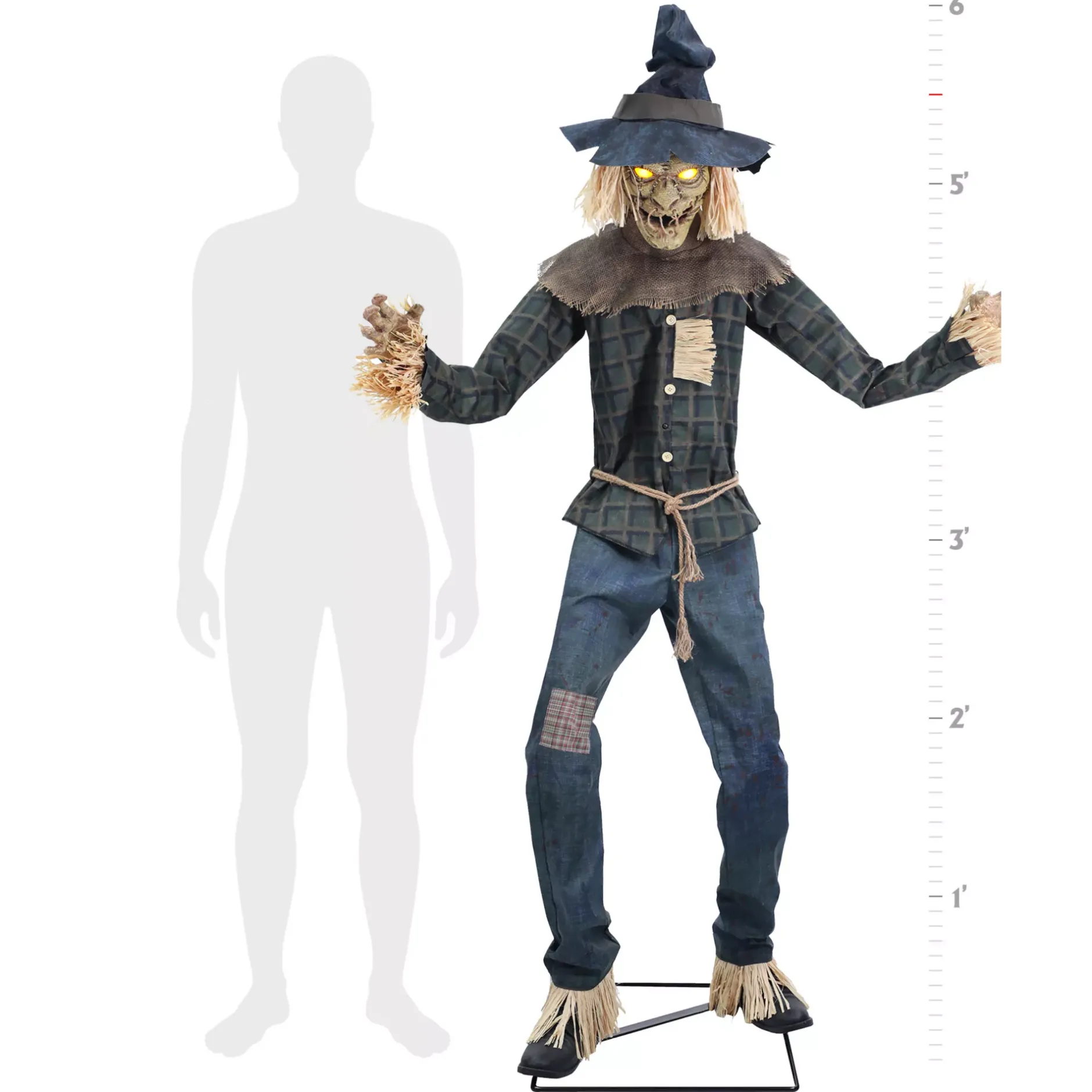 Spirit Halloween 6 Ft Strawman Animatronic
