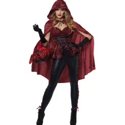 Women Spirit Halloween Adult Big Bad Red Costume
