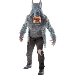 Spirit Halloween Adult Big Head Werewolf Costume