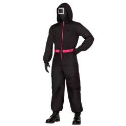 Spirit Halloween Adult Black Guard Costume - Squid Game