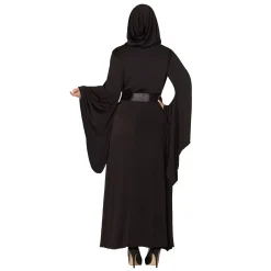 Women Spirit Halloween Adult Black Hooded Dress