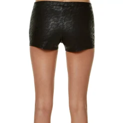 Women Spirit Halloween Adult Black Lace Printed Boyshorts