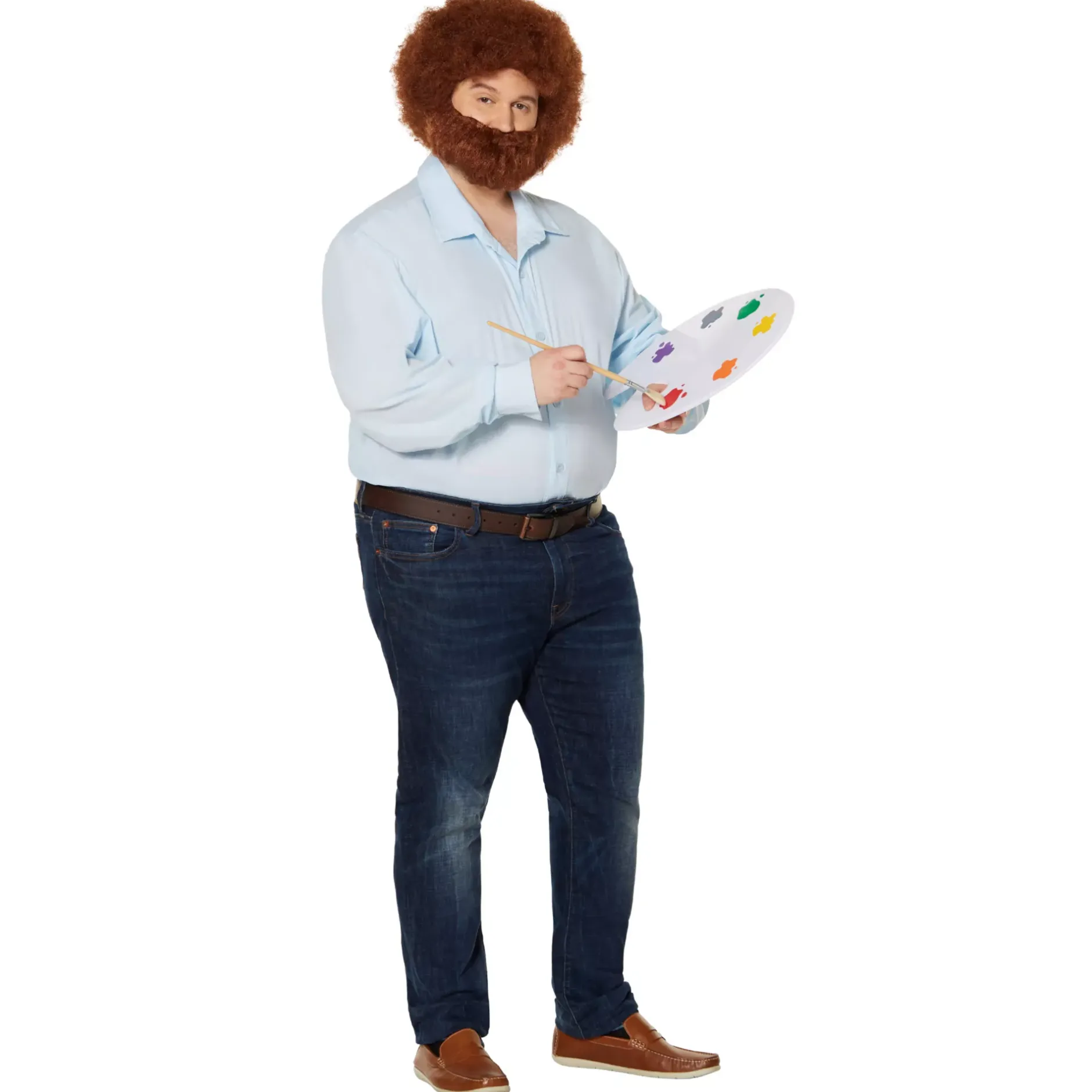 Spirit Halloween Adult Bob Ross Plus Size Costume