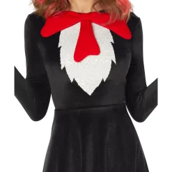 Women Spirit Halloween Adult Cat in the Hat Dress - Dr. Seuss
