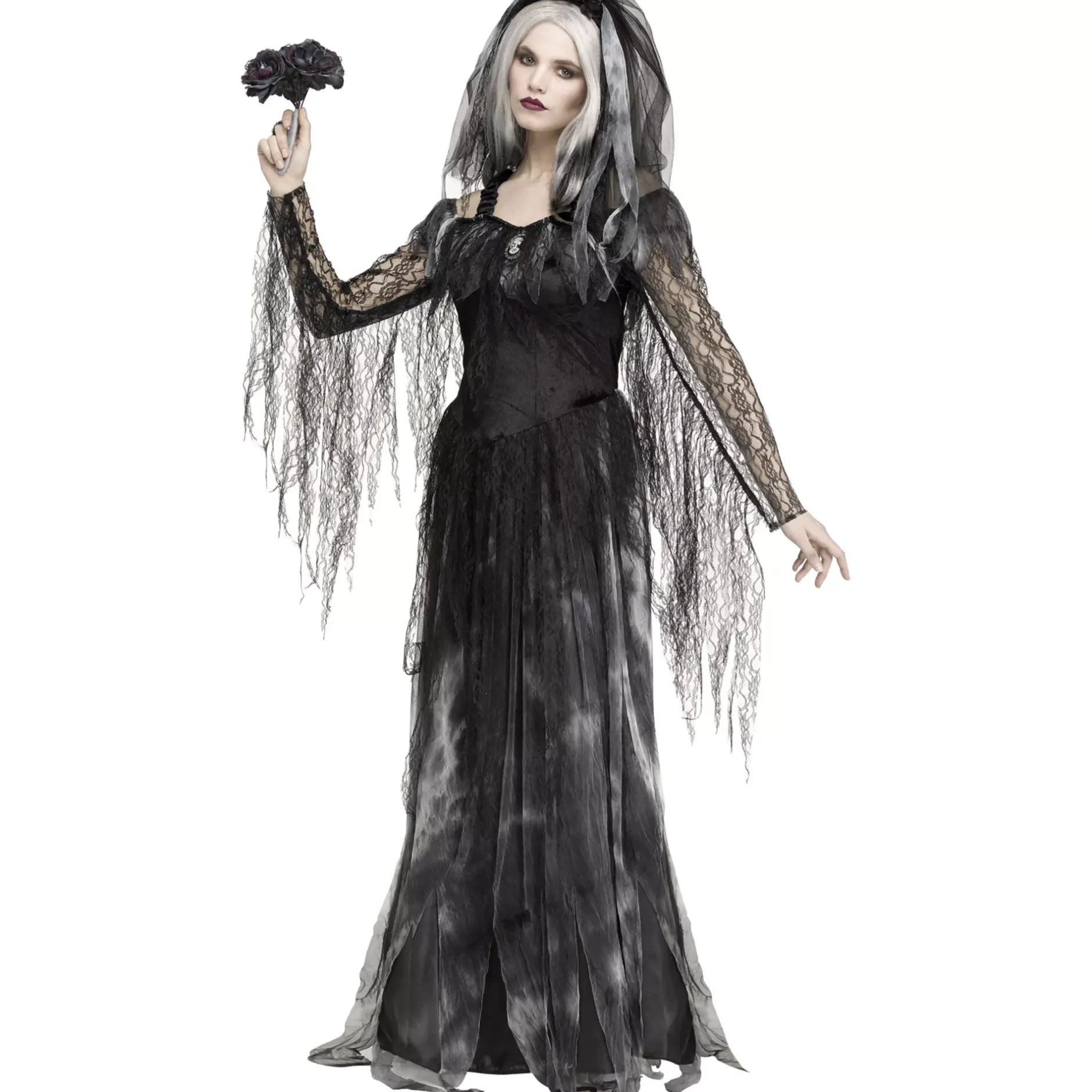 Women Spirit Halloween Adult Cemetery Bride Costume
