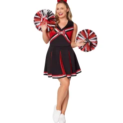 Women Spirit Halloween Adult Cheerleader Plus Size Costume