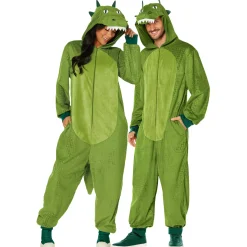 Women Spirit Halloween Adult Crocodile Jumpsuit Costume