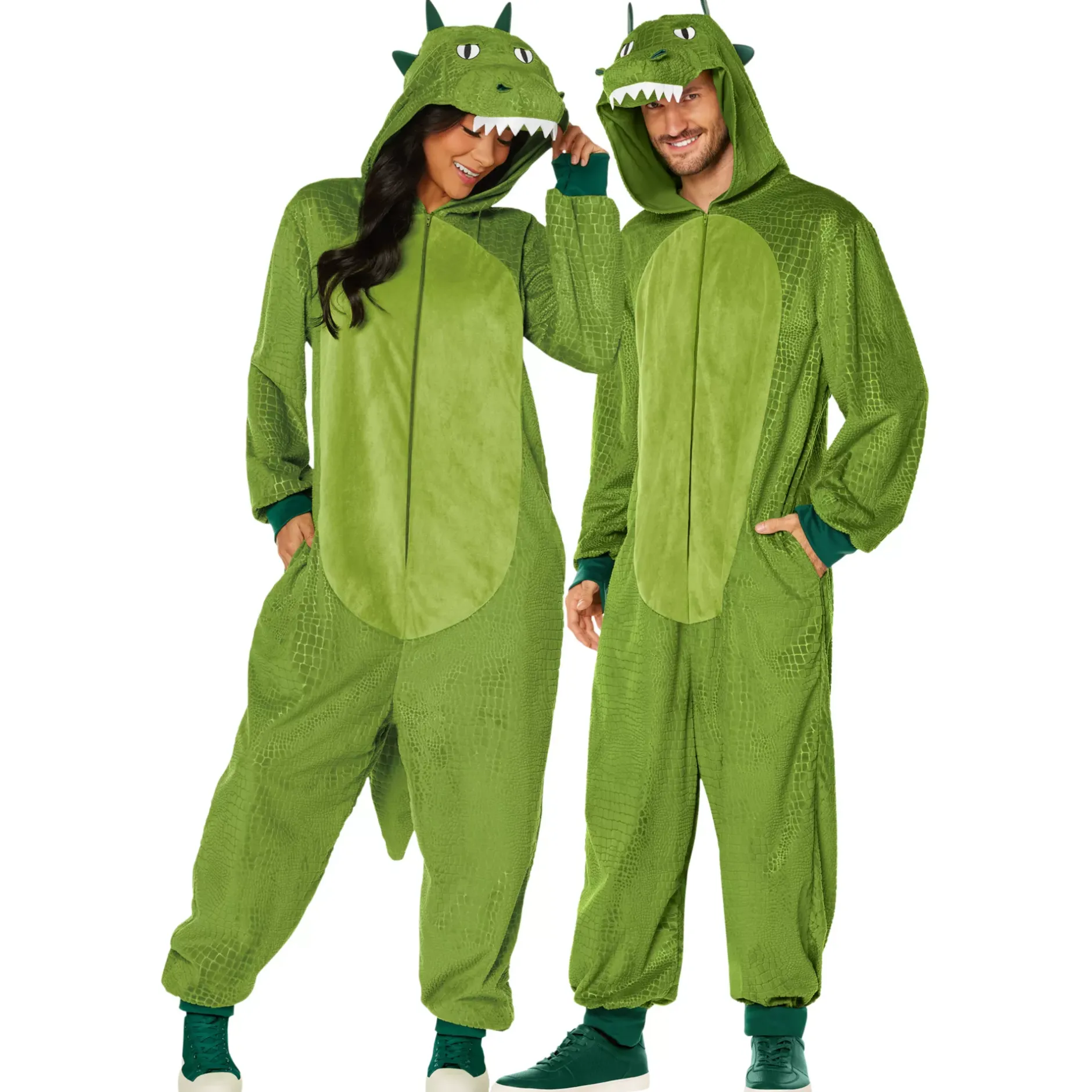 Women Spirit Halloween Adult Crocodile Jumpsuit Costume