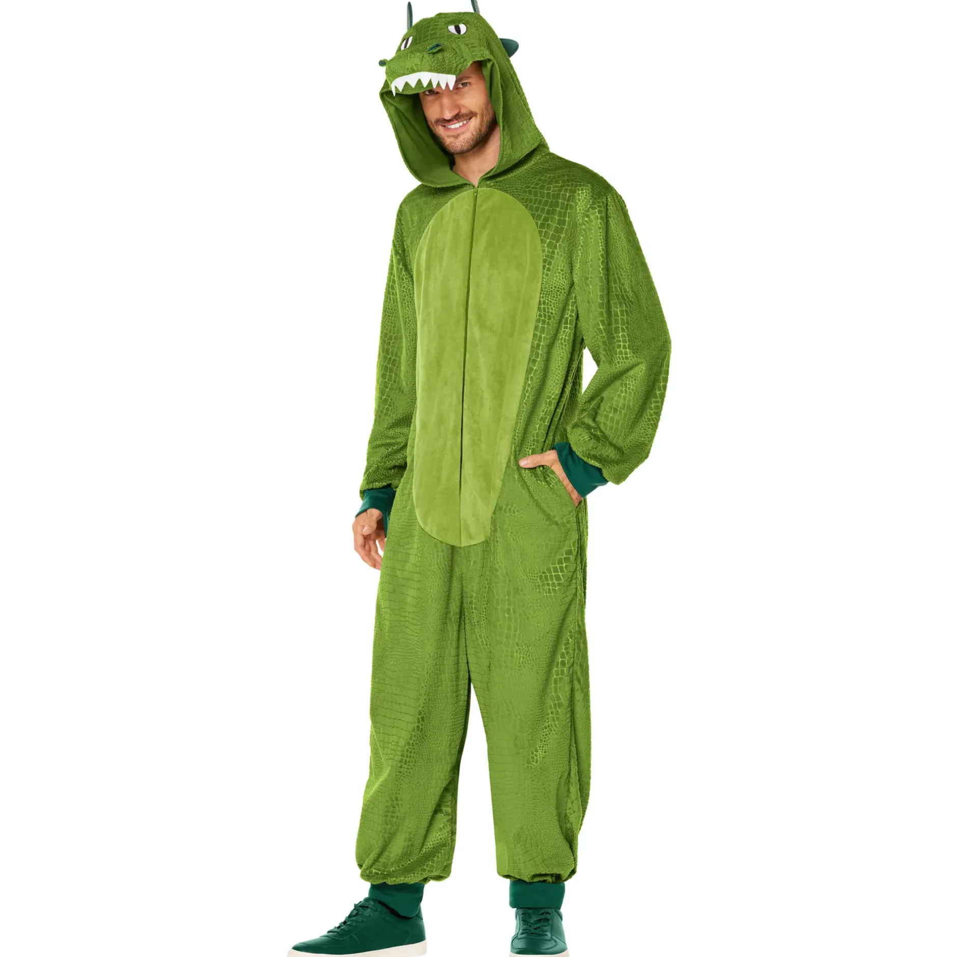 Women Spirit Halloween Adult Crocodile Jumpsuit Costume