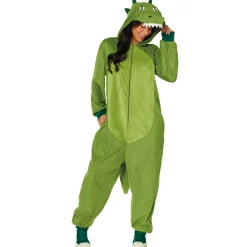 Women Spirit Halloween Adult Crocodile Jumpsuit Costume