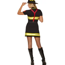 Women Spirit Halloween Adult Firefighter Dress Costume