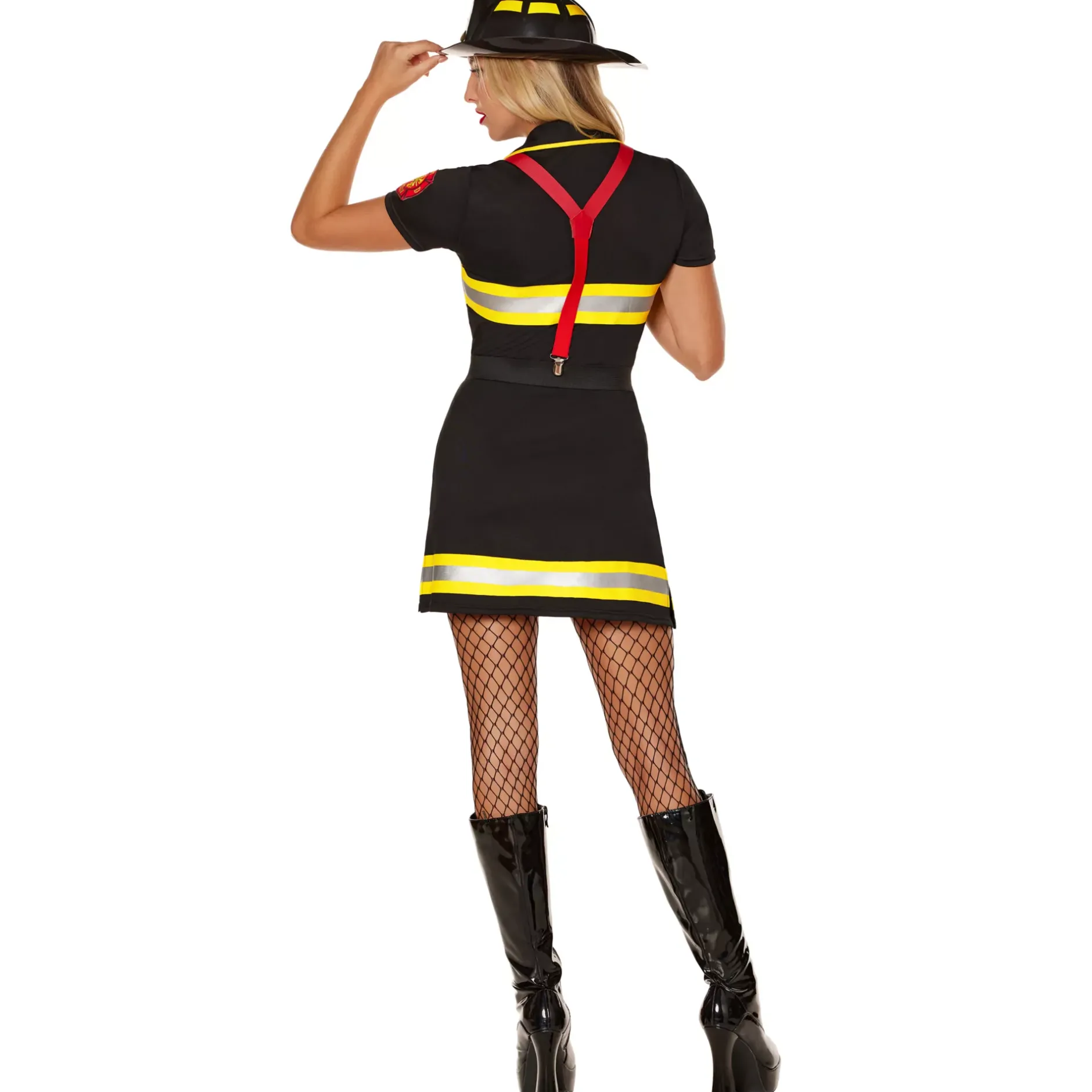 Women Spirit Halloween Adult Firefighter Dress Costume