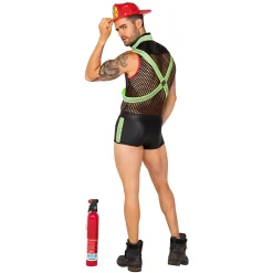 Spirit Halloween Adult Fireman Fever Costume