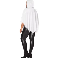 Women Spirit Halloween Adult Ghost Poncho
