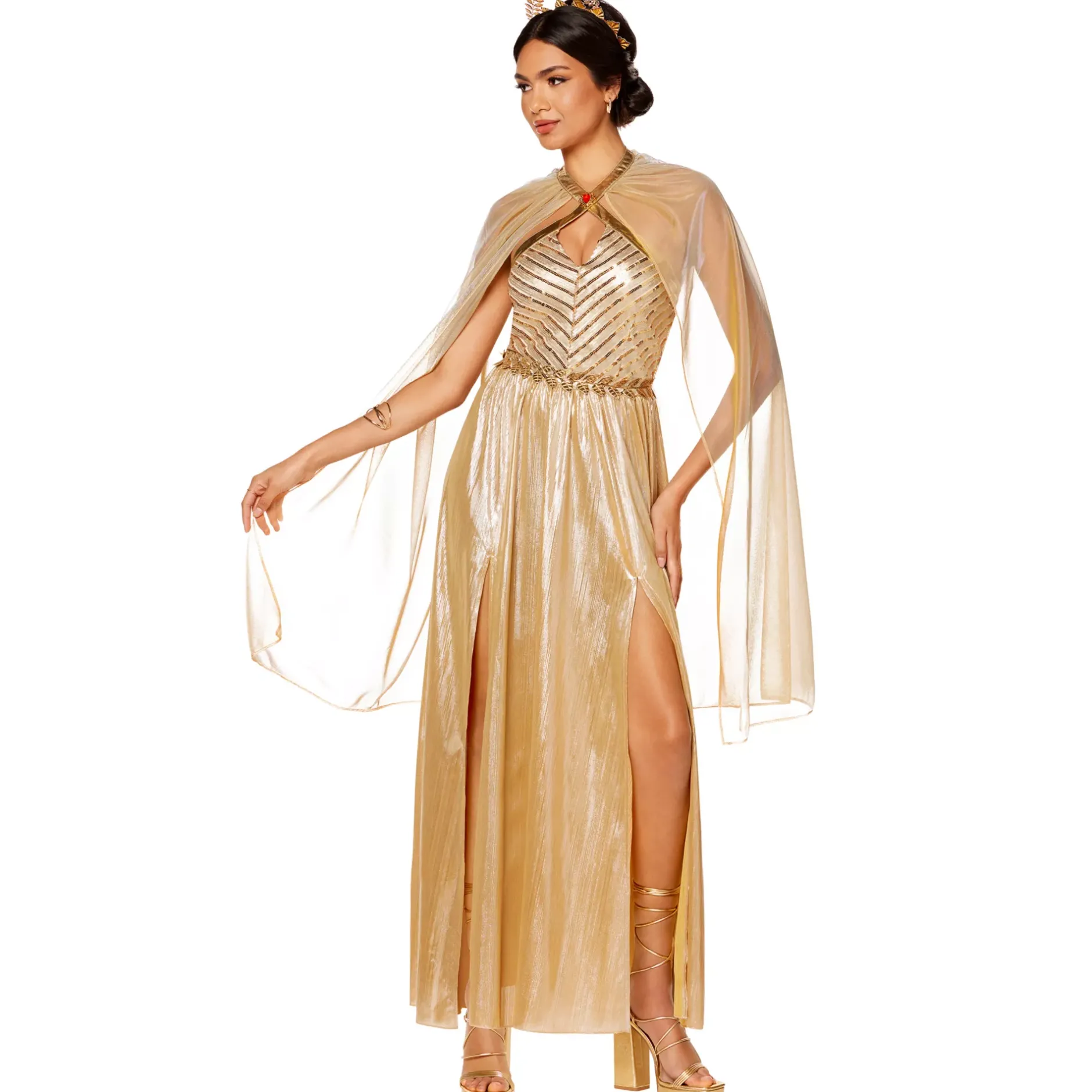 Women Spirit Halloween Adult Goddess of Sun Costume - The Signature Collection