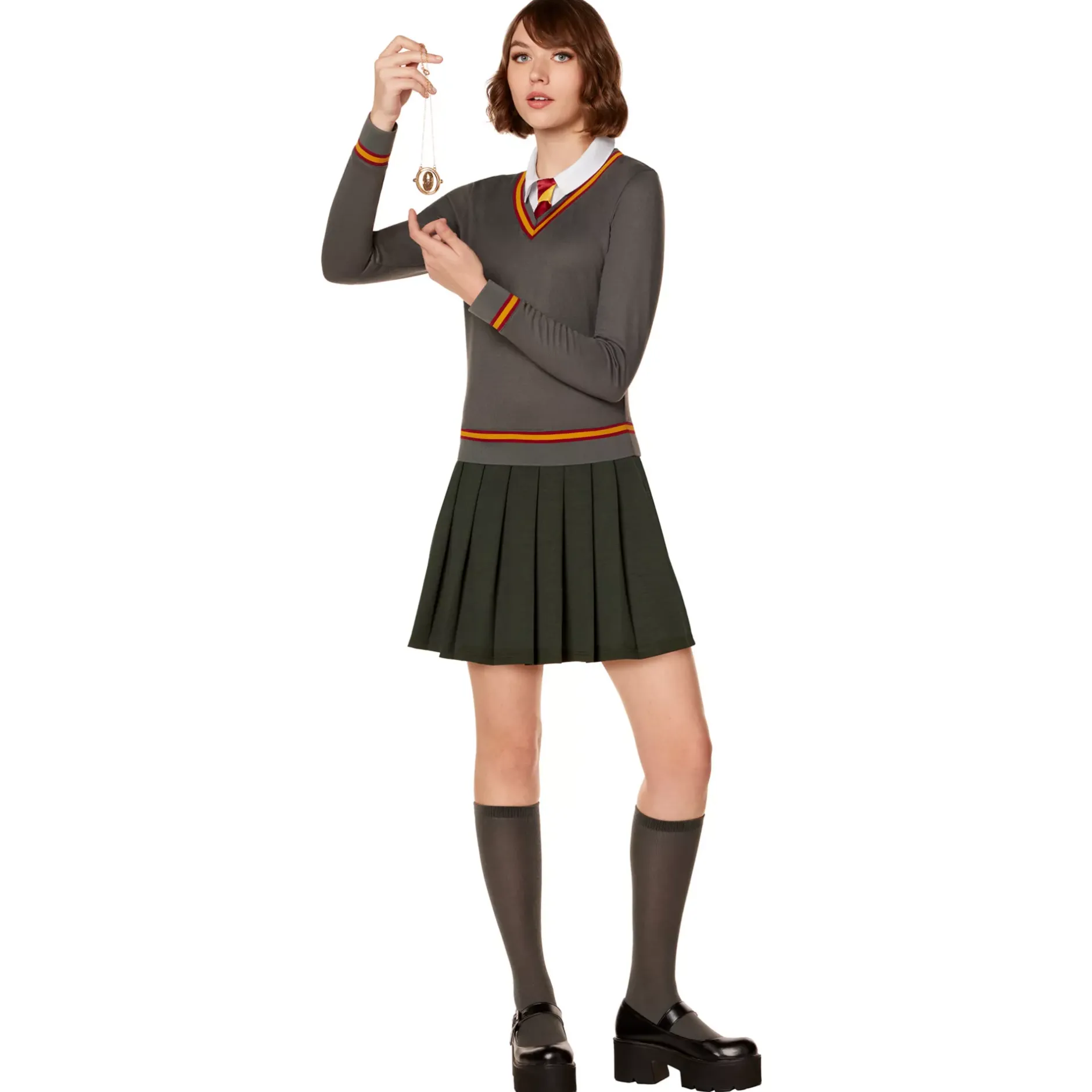 Women Spirit Halloween Adult Hermione Granger Uniform Dress Costume - Harry Potter