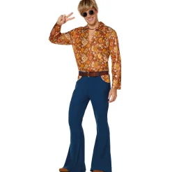 Spirit Halloween Adult Hippie Bell Bottom Pants