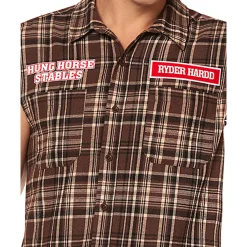 Spirit Halloween Adult Hung Horse Stables Work Shirt