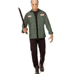 Spirit Halloween Adult Jason Voorhees Work Shirt - Friday the 13th