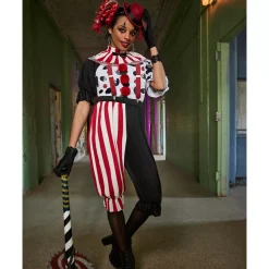 Women Spirit Halloween Adult Kreepy Klown Plus Size Costume