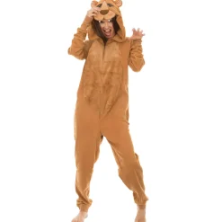 Spirit Halloween Adult Lion Jumpsuit Costume