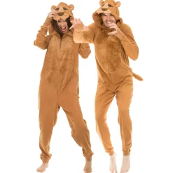 Spirit Halloween Adult Lion Jumpsuit Costume