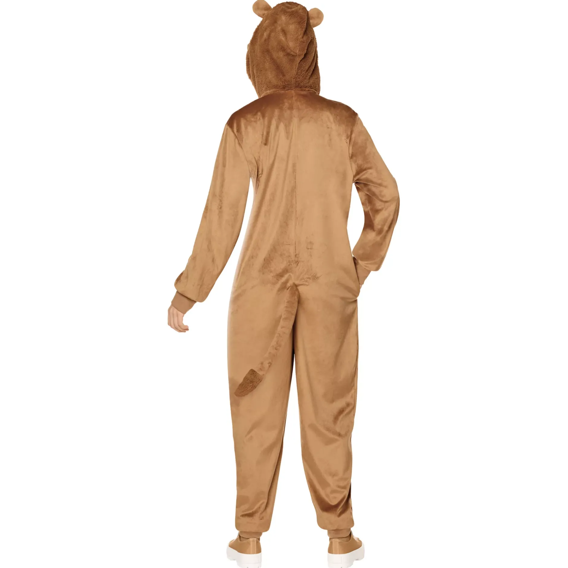 Women Spirit Halloween Adult Lion Jumpsuit Costume