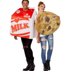 Spirit Halloween Adult Milk and Cookies Couples Costume