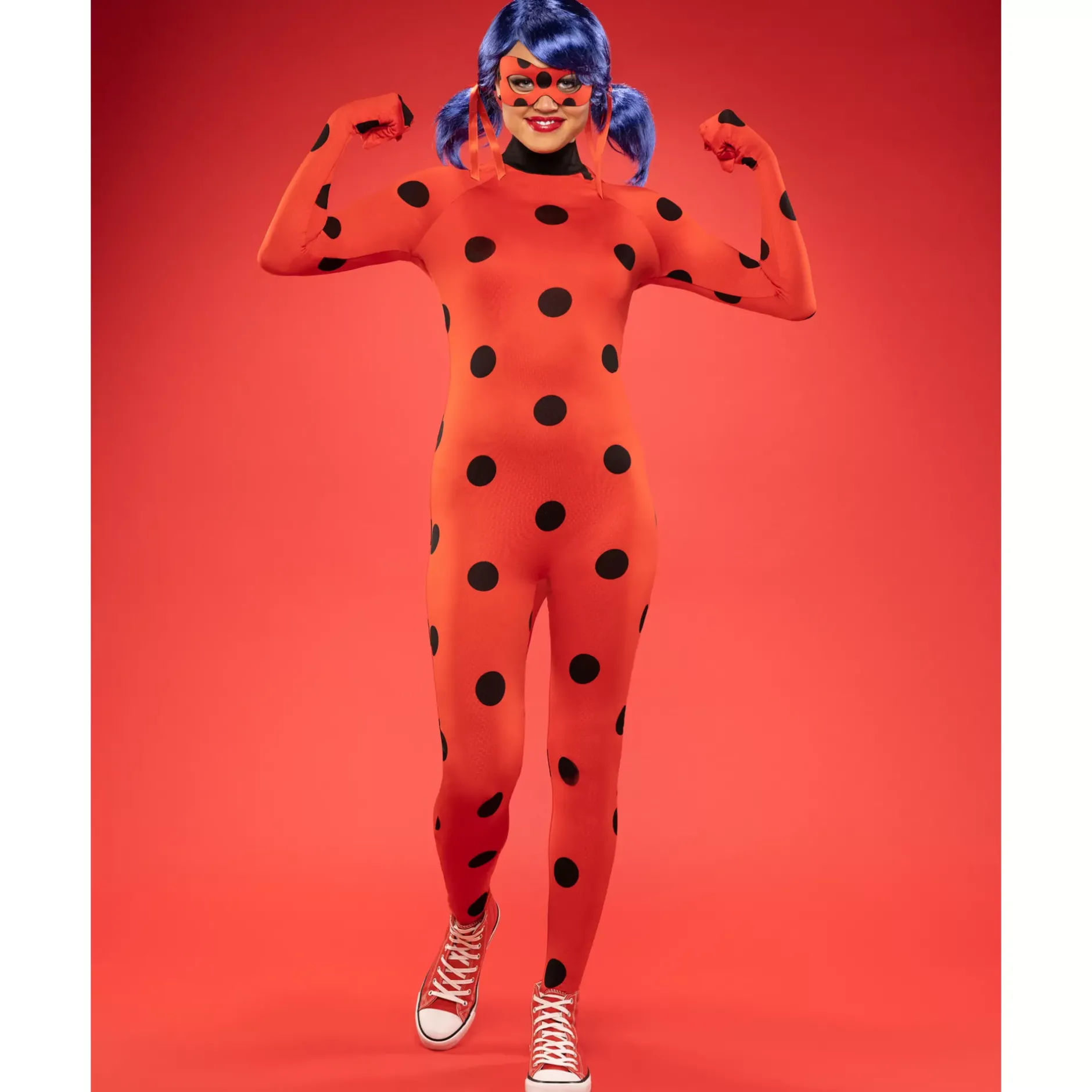 Women Spirit Halloween Adult Miraculous Ladybug Catsuit Costume