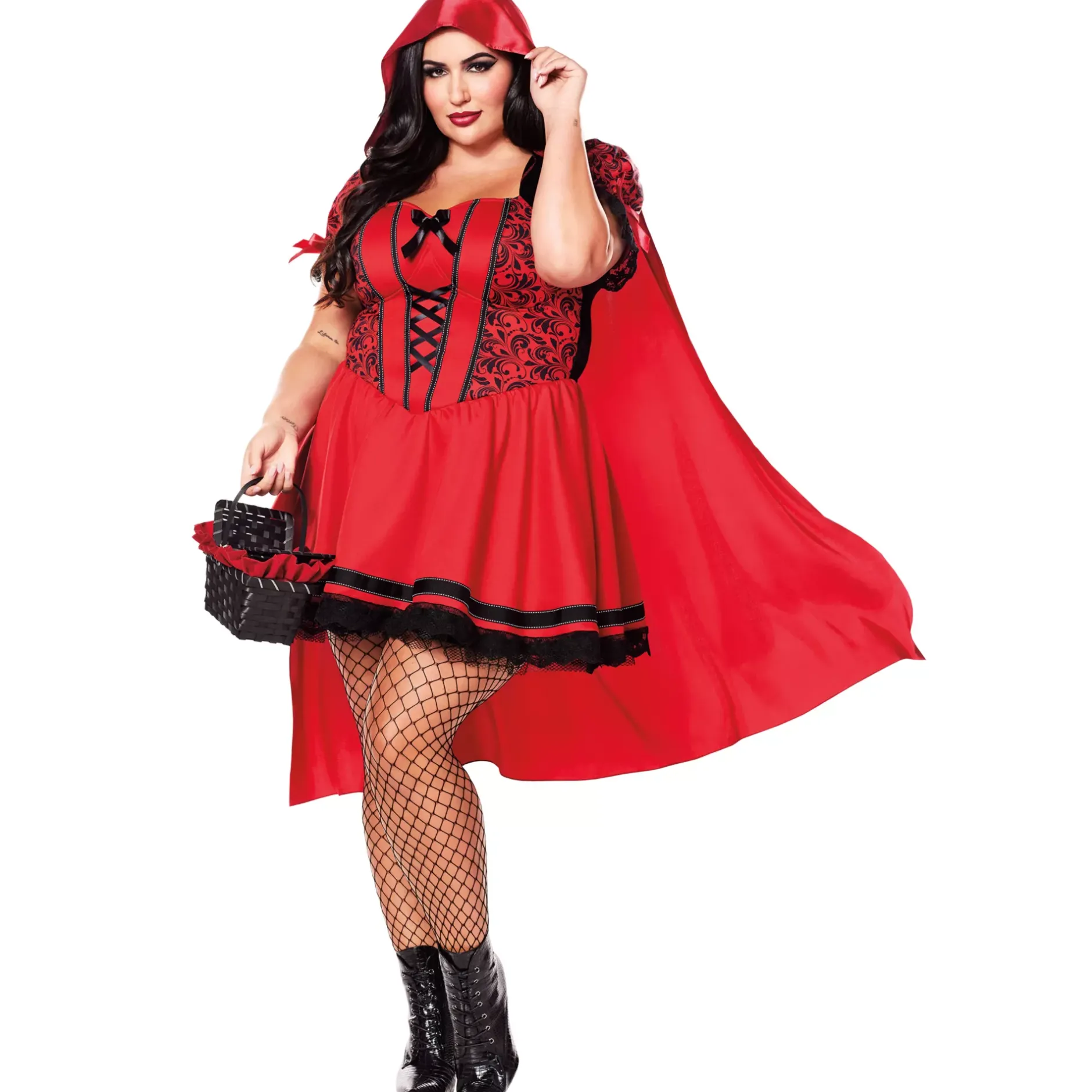 Women Spirit Halloween Adult Miss Red Riding Hood Costume