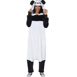 Spirit Halloween Adult Panda Jumpsuit Costume