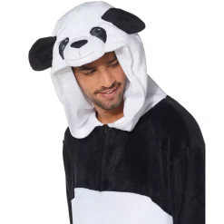 Spirit Halloween Adult Panda Jumpsuit Costume