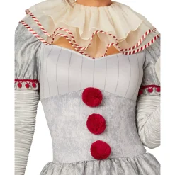Women Spirit Halloween Adult Pennywise Clown Dress Costume - It: Chapter Two