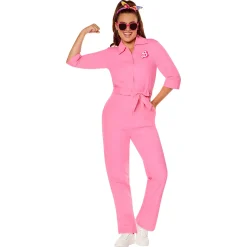 Women Spirit Halloween Adult Pink Power Jumpsuit - Barbie the Movie