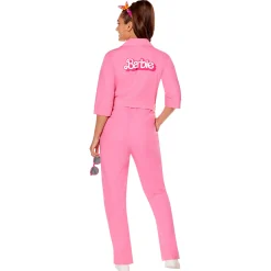 Women Spirit Halloween Adult Pink Power Jumpsuit - Barbie the Movie