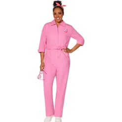 Women Spirit Halloween Adult Pink Power Jumpsuit - Barbie the Movie