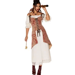 Women Spirit Halloween Adult Pirate Dress Costume Deluxe