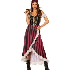 Women Spirit Halloween Adult Pirate Wench Costume