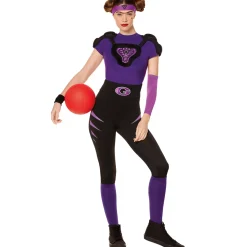 Women Spirit Halloween Adult Purple Cobra Uniform Costume - Dodgeball